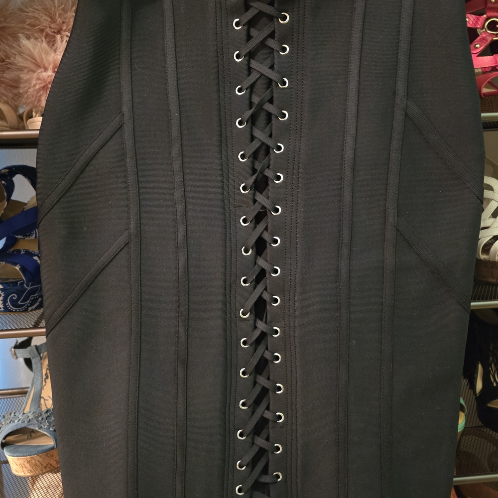 AKIRA Textured Black Fabric